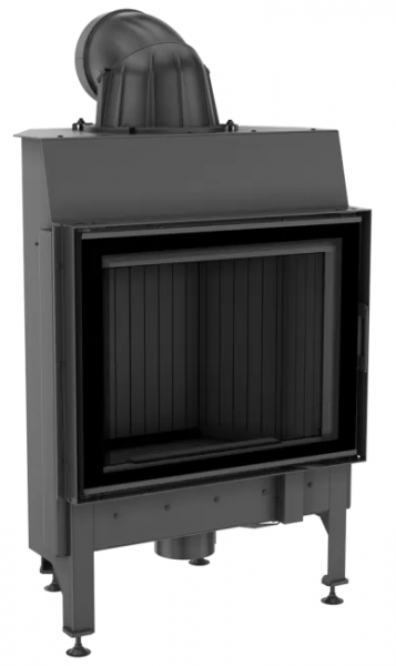 Фронтальная дровяная топка Kratki Nadia/10 черная футеровка