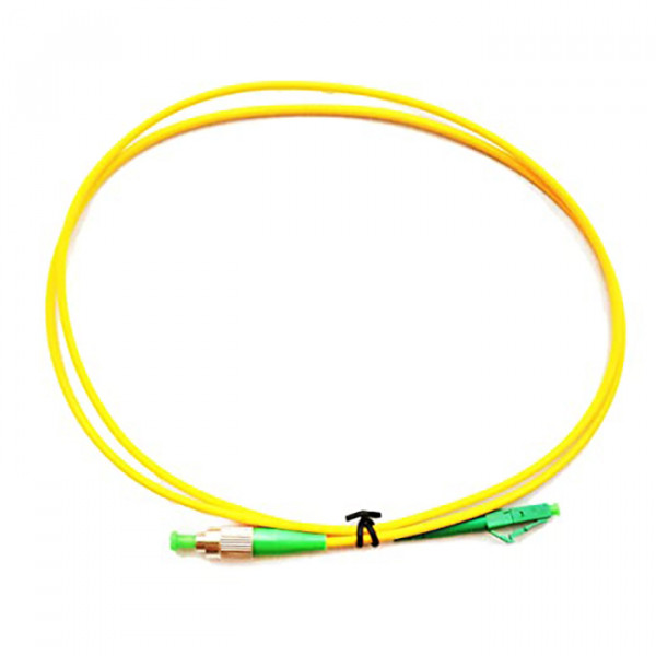 Коммутационный шнур оптический BNH Tight Buffer, Simplex FC/LC (APC), OS2 9/125, LSZH, Ø 3мм, 25м, цвет: жёлтый, (B660.1-LCA-FCA-9-25-LSZH)