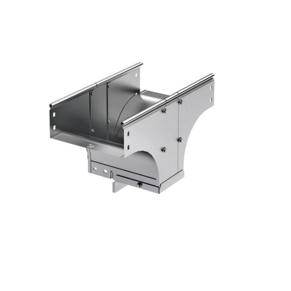 Ответвитель DKC S5 Combitech, Т-образн., вертикальный, 80х300 мм (ВхШ), длина: 410 мм, с перфорацией, для металлических лотков, толщина: 0,8 мм, сталь, покрытие: м. Сендзимира, с комплектом крепежа, меньшая ширина 150мм