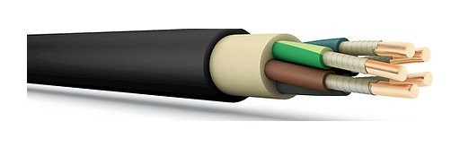 Кабель силовой огнестойкий, не распространяющий горение, не содержащий галогенов ППГнг(А)-HF 5х10,0 ГОСТ ККЗ (KKZ40-00009647)