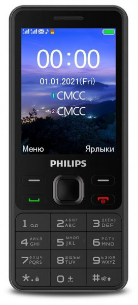 Телефон Philips Xenium E185 Black