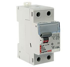 Устройство защитного отключения Legrand DX3, тип: А, 2 модуль, 2Р, 25А/300мА,  (411569)