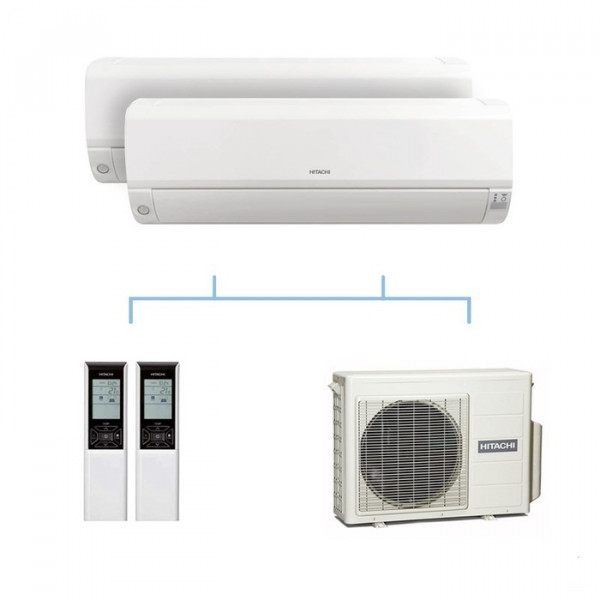 Мульти сплит-система на 2 комнаты Hitachi RAM-33NP2E/ RAK-15QPE*2