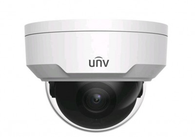 Сетевая IP видеокамера Uniview, купольная, универсальная, 4Мп, 1/3’, 2688×1520, 25к/с, ИК, цв:0,005лк, об-в:4мм, IPC324LE-DSF40K-RU