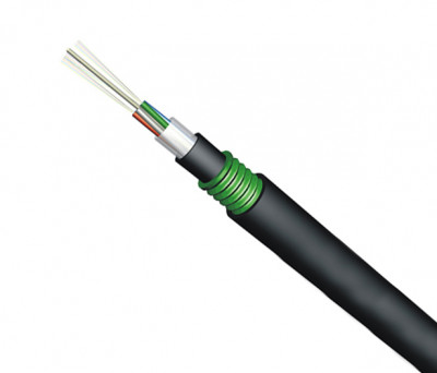 Кабель волоконно-оптический Eurolan L04 Loose tube,  6хОВ, OM4 50/125, PE, Ø 12,4мм, снаружи зданий в грунт, бронированный, цвет: чёрный