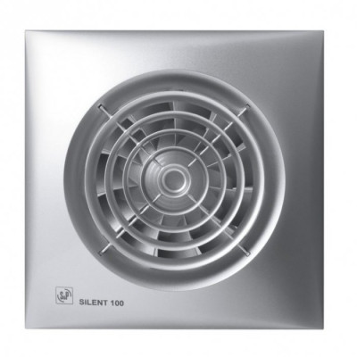Вытяжка для ванной диаметр 100 мм Soler & Palau SILENT-100 CZ Silver 12V