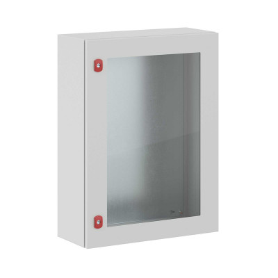 Шкаф электротехнический настенный DKC ST, IP66, 800х600х250 мм (ВхШхГ), дверь: стекло, корпус: сталь листовая, цвет: серый, с монтажной панелью, (R5STX0869)