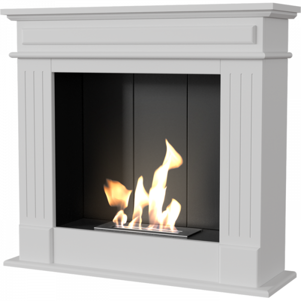 Напольный биокамин Kratki NOVEMBER белый, TUV (ЛЕГО)