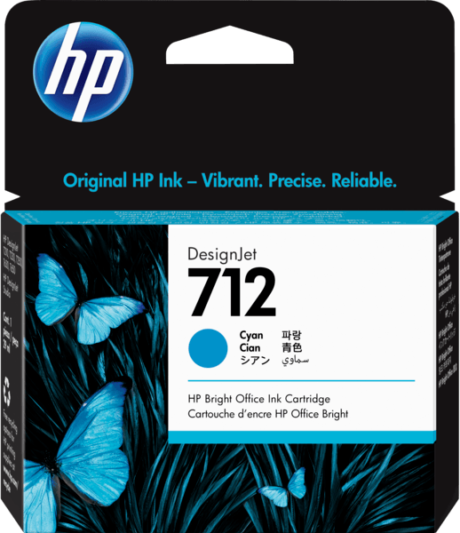 Картридж HP 3ED67A (№712) Cyan