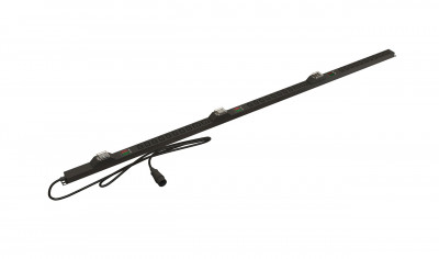 Блок силовых розеток Hyperline SHE, вертикальный, неуправляемый, IEC 320 C13 х 24, IEC 60320 С19 х 6, вход IEC 309 32A 3P+N+E, шнур 2 м, 1 600мм, трехфазный 32А, вольтметр,амперметр,автомат, чёрный, Климатическое исполнение: УХЛ4