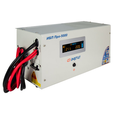 ИБП Энергия Про, 5000ВА, металл, линейно-интерактивный, универсальный, 211х522х222 (ШхГхВ), 175-255V,  однофазный, (Е0201-0033)