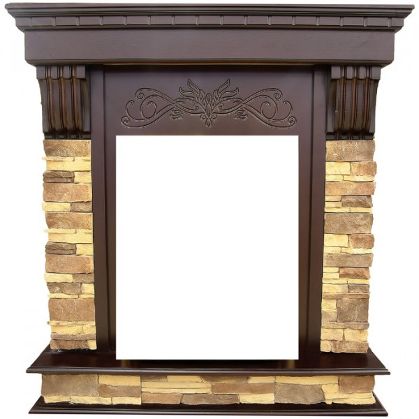 Классический портал для камина InterFlame Брайт под Классический очаг (тёмный дуб; венге)