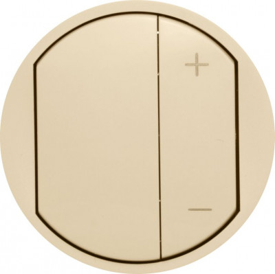 Лицевая панель для светорегулятора Legrand Celiane, 145х95 мм (ВхШ), кол-во клавиш: 1, символы "плюс/минус", цвет: слоновая кость, (LEG.066250)