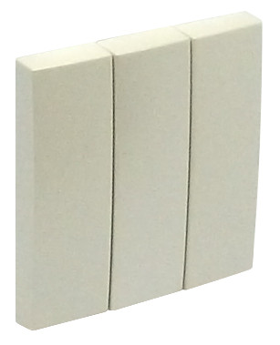 Клавиша для выключателя Efapel Logus90, 45х45 мм (ВхШ), кол-во клавиш: 3, цвет: жемчуг, (90661 TPE)