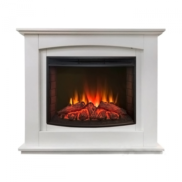 Электрокамин с широким очагом 2D Real-Flame Canada 25,5 WT с очагом Evrika 25,5 LED