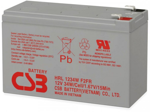 Аккумуляторная батарея CSB HRL1234W F2 FR
