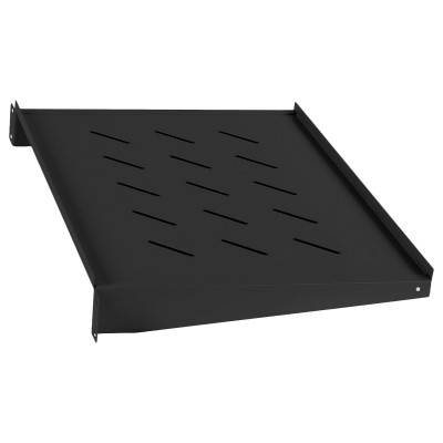 Полка Cabeus, перфорированная, консольная, 2U, 315 мм Г, нагрузка до 25 кг, для шкафов и стоек, цвет: чёрный