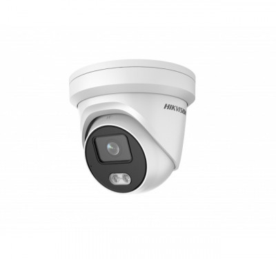 Сетевая IP видеокамера HIKVISION ColorVu, купольная, улица, 4Мп, 1/1,8’, 2688×1520, цв:0,005лк, об-в:4мм, DS-2CD2347G2-LU(C)(4mm)