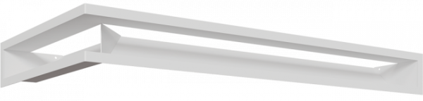 Вентиляционная решетка Kratki Люфт угловая правая белая LUFT/NP/9/8040/45S/B