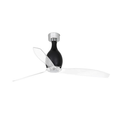 Вентилятор без подсветки Faro Mini Eterfan Matt Black (32027)