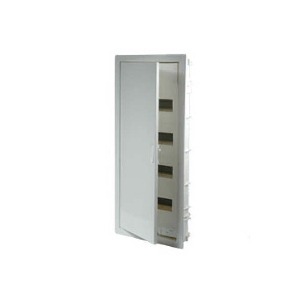 Щит электрический настенный Legrand Nedbox, встраиваемый, IP40, 4ряд.  12мод., с клеммным блоком, дверь: металл, корпус: металл, цвет: белый