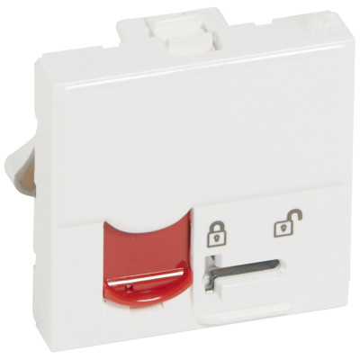 Розетка в сборе Legrand LCS2, 1x RJ45, кат. 6, неэкр., 65х65 мм (ВхШ), упаковка: 5 шт, цвет: белый, (LEG.076594)