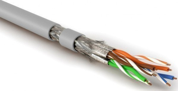 Бухта Hyperline SFTP4-C8.1-S23-IN-LSZH-GY-500, 500м