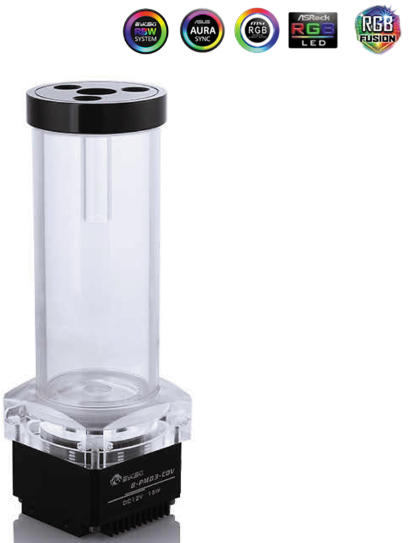 Резервуар с помпой Bykski CP-PMD3COV-X-CT60 150MM