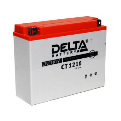 Аккумулятор для ИБП Delta Battery CT, 162х70х205 мм (ВхШхГ),  необслуживаемый свинцово-кислотный,  12V/16 Ач, (CT 1216)