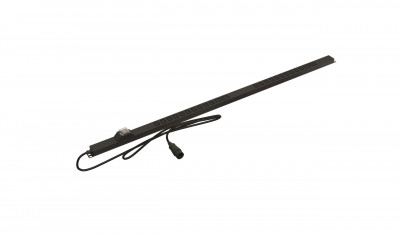 Блок силовых розеток Hyperline SHE, вертикальный, неуправляемый, IEC 320 C13 х 20, IEC 60320 С19 х 4, вход IEC 309 32A 2P+E, шнур 1 м, 1 800мм 32А, автомат, чёрный, клим.исп УХЛ4