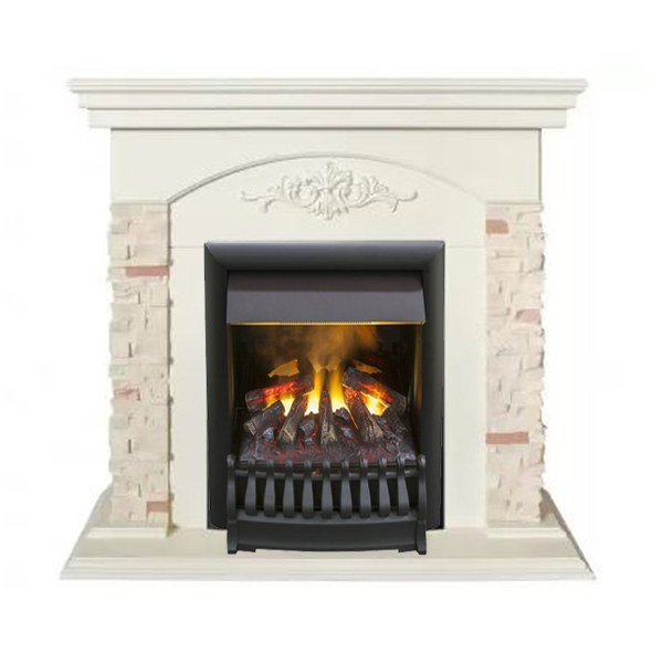 Электрокамин с классическим очагом 3D Real-Flame Neapolis STD/EUG WT (WT- F612) с очагом 3D Oregan