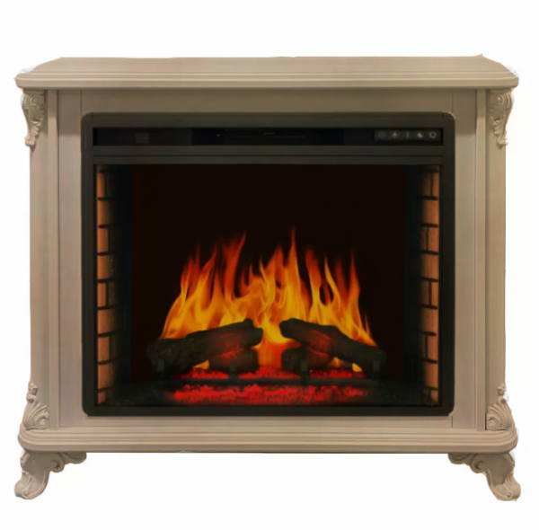 Электрокамин с широким очагом 2D Glenrich Версаль Vision 28 Россо