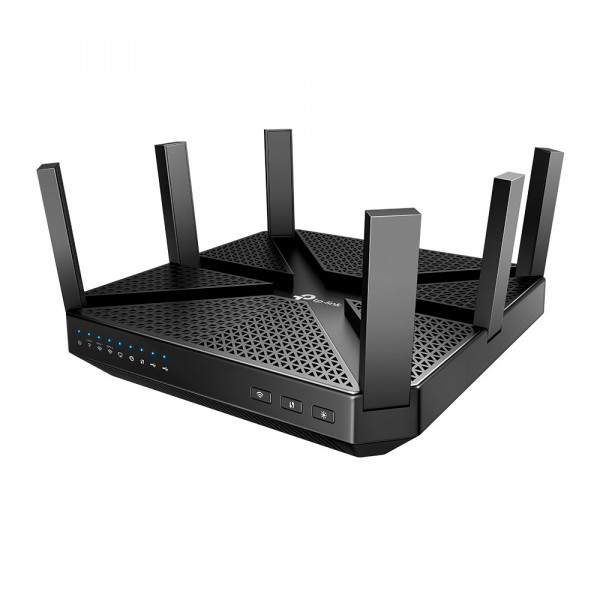 Маршрутизатор TP-Link, портов: 5, LAN: 4, WAN: 1, скорость мб/с: 4 000, антенн: 6, USB: Нет, 38,1х200,7х200,7 мм (ВхШхГ), цвет: чёрный, Archer C4000