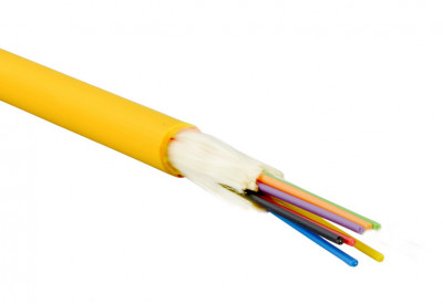 Кабель волоконно-оптический Eurolan T01 Tight Buffer,  36хОВ, OS2 9/125, LSZH (нг(A)-HF), Ø 11,7мм, универсальный, небронированный, упрочняющие стекловолоконные нити, цвет: жёлтый