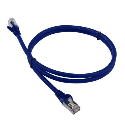 Шнур коммутационный Lanmaster, кат. 6A, экр., FTP, RJ45/RJ45, 1м, LSZH, AWG26, синий, (LAN-PC45/S6A-1.0-BL)