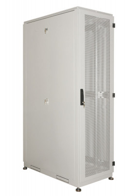 Шкаф серверный напольный ЦМО ШТК-С, 42U, 2020х800х1200 мм (ВхШхГ), дверь: перфорация, задняя дверь: перфорация, цвет: серый, (ШТК-С-42.8.12-44АА)