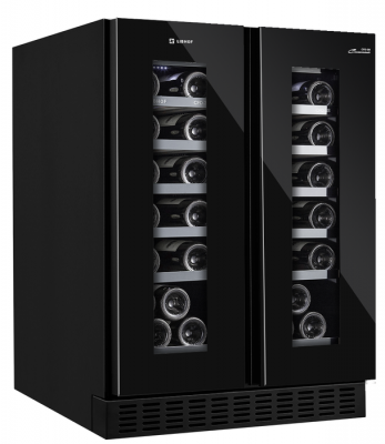 Встраиваемый винный шкаф 22-50 бутылок Libhof CFD-38 Black