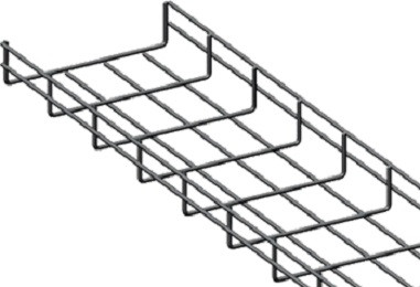 Проволочный лоток Lanmaster, Ø проволки, мм: 3,8, 200х75х3000 (ШхВхД), нерж. сталь, покрытие: гальваническое цинкование, (LAN-MT75x200-3.8EZ)