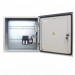 Шкаф уличный всепогодный укомплектованный настенный OSNOVO, IP66, корпус: сталь нержавеющая, 400х400х210 мм (ВхШхГ), цвет: серый, (с DIN-рейками, автоматом 2Р), с нагревом, без охлаждения