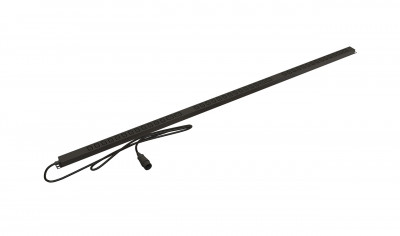 Блок силовых розеток Hyperline SHE, вертикальный, неуправляемый, IEC 320 C13 х 36, IEC 60320 С19 х 6, вход IEC 309 16A 3P+N+E, шнур 3 м, 2 000мм, трехфазный 16А, чёрный