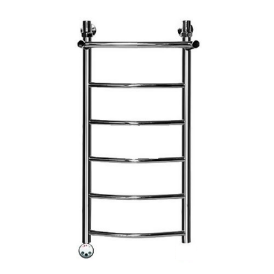 Электрический полотенцесушитель Ника ЛД/ВП Электрическая Лесенка Дуга/Верхняя Полка 80х30 -6 лев