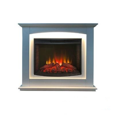 Электрокамин с широким очагом 2D Real-Flame Canada 25,5 WT Light с очагом Evrika 25,5