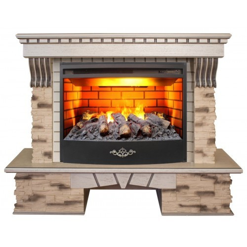 Электрокамин с широким очагом 3D Real-Flame Sorento 25,5/26 с очагом 3D Firestar 25,5