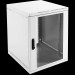 Шкаф телекоммуникационный настенный ЦМО ШРН, 19", 12U, 612х600х300 мм (ВхШхГ), дверь: стекло, боковая панель: сплошная, сварной, цвет: серый