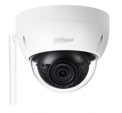 Сетевая IP видеокамера Dahua, купольная, улица, 1,3 Мп, 1/3’, 1280x960, 25к/с, ИК-фильтр, цв: 0,5лк, объе-в: 2,8мм, DH-IPC-HDBW1120EP-W-0280B