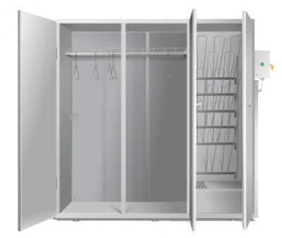 Сушильный шкаф Aerotube СКС-1 (с утеплением) на 8 компл одежды и обуви