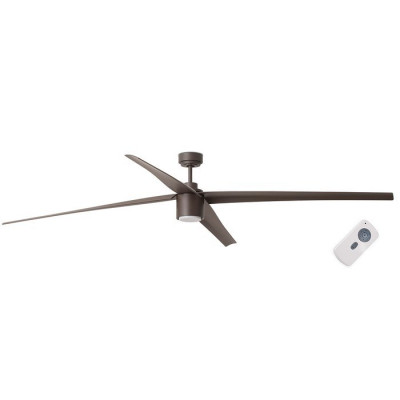 Вентилятор с подсветкой Faro ATTOS BROWN LED 20W 3000K (33495)