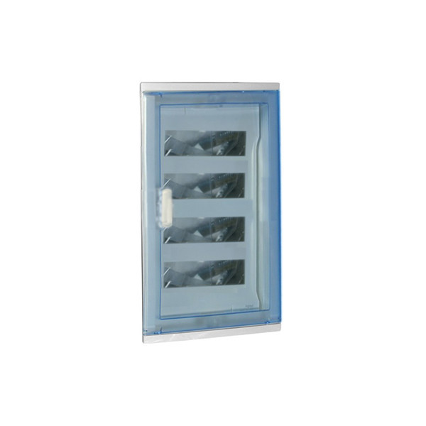 Щит электрический настенный Legrand Nedbox, встраиваемый, IP40, 4ряд.  12мод., с клеммным блоком, дверь: прозрачная, корпус: пластик, цвет: белый
