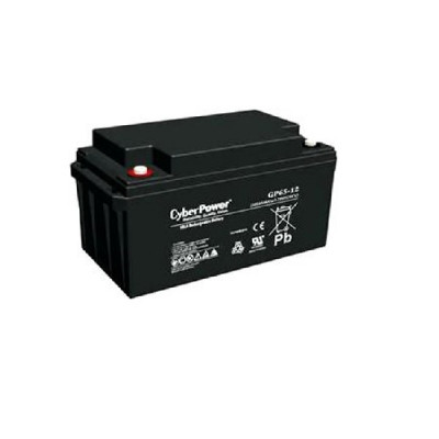 Аккумулятор для ИБП CyberPower, 183х200х371 мм (ВхШхГ),  Необслуживаемый свинцово-кислотный,  12V/65 Ач, цвет: чёрный, (GP65-12)
