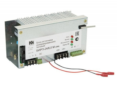 Источник вторичного электропитания резервированный с креплением на DIN рейку БИРП-24/6,0М (DIN)